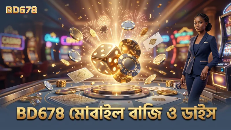 BD678 মোবাইল অ্যাপে বাজি দিচ্ছেন এবং ডাইস রোল পর্যবেক্ষণ করছেন