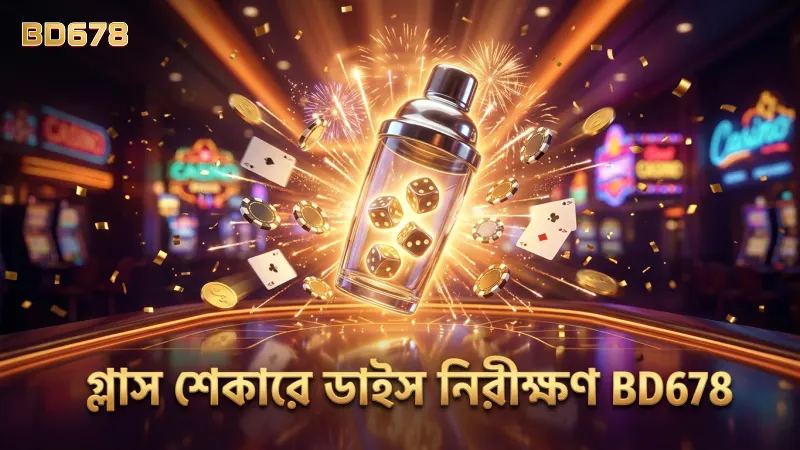 গ্লাস শেকারে সিক বো ডাইস স্পষ্ট দেখা এবং নিরীক্ষণ নিশ্চিত করা